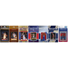 NBA Philadelphia 76ers 7 verschiedene lizenzierte Sammelkarten-Team-Sets