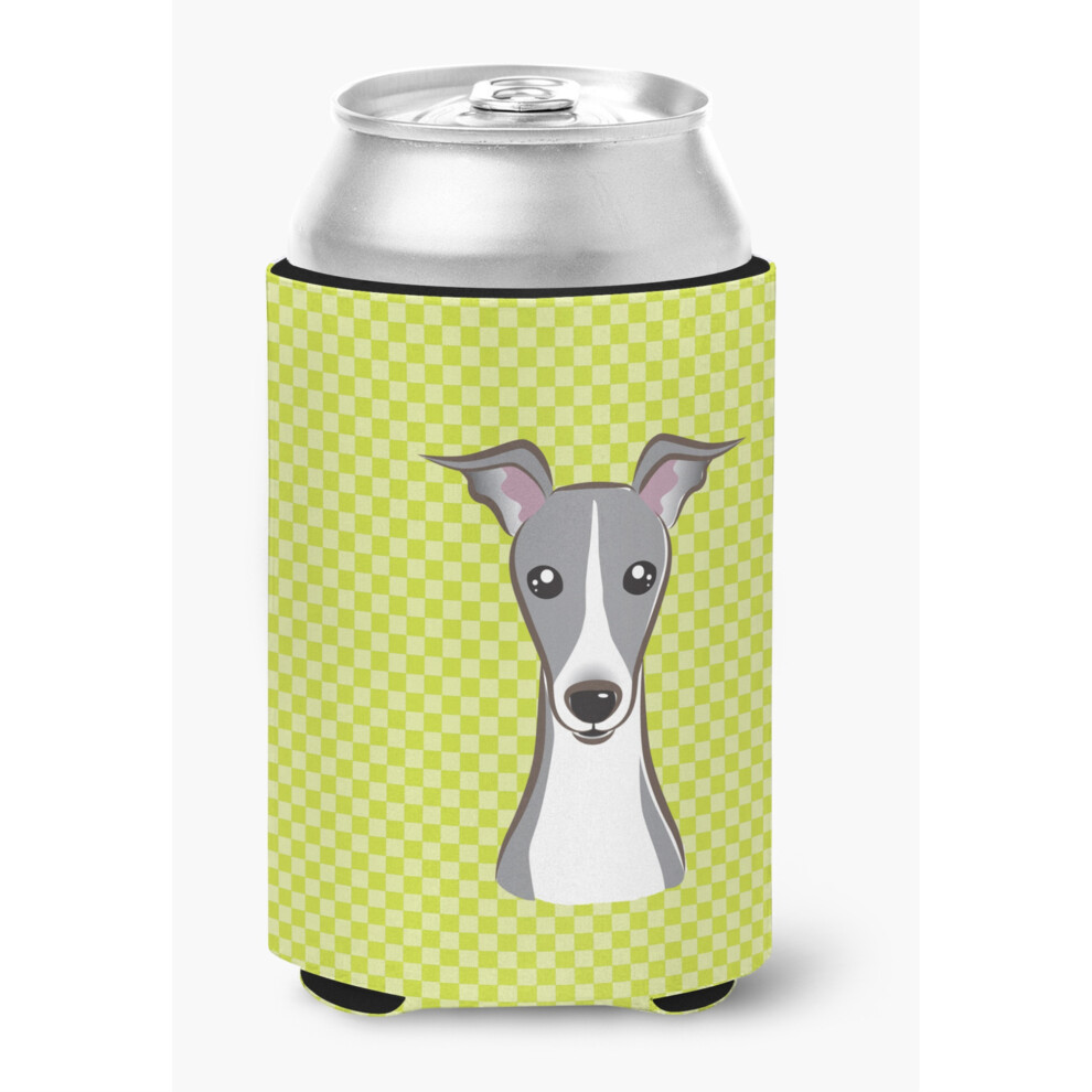 Checkerboard Lime Zielony Wloski Greyhound Puszka Lub Butelka Hugger BB1298CC-image