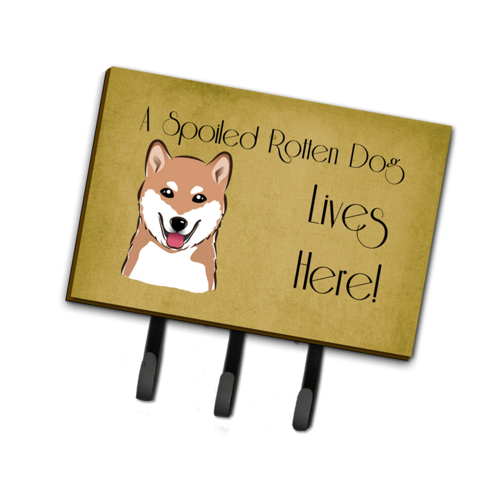""Caroline's Treasures BB1473TH68 Shiba Inu Chien G T Vit Ici Laisse Ou Porte-Cl S Grand Multicolore""-image