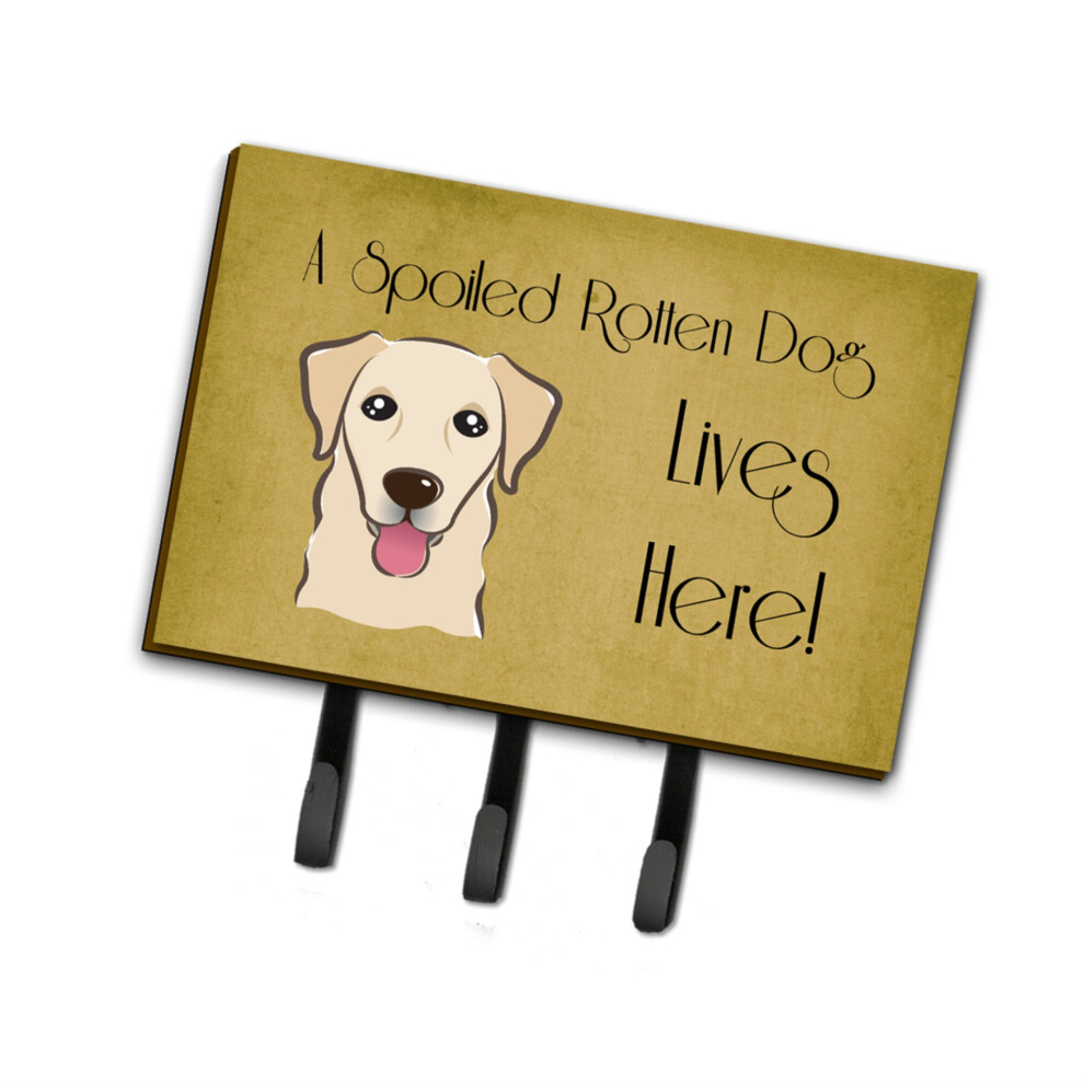 Caroline's Treasures BB1500TH68 Zlat Retriever Spoiled Dog Lives Here Vod Tko Alebo Kl Cenka, Velk , Viacfarebn-image