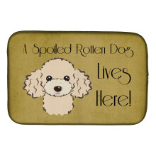 "" Carolines Comorsures Buff Poodle Dog rasfa?at traie?te aici Mat Drying Mat 14 """" ""X 21"" """" ""