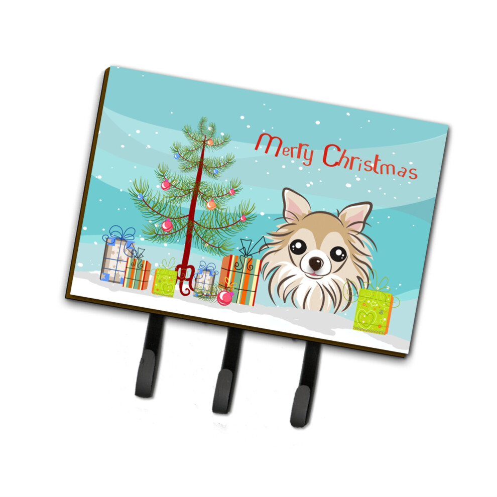 ""Caroline's Treasures BB1623TH68 Laisse Ou Porte-Cl S Pour Sapin De No L Et Chihuahua, Grande Taille, Multicolore""-image