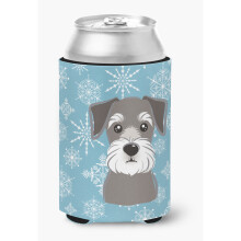 """" Caroline's Treasures Snowflake Schnauzer Can/Bottle Hugger Multicolor """"
