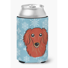 "" Caroline's Comorsures Fulgi de zapada Longhair Red Dachshund Can/Bottle Hugger Multicolor """"