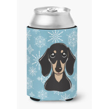 """" Caroline's Comorsures Fulgi de zapada neted negru ?i bronzat Dachshund Can/Bottle Hugger Multicolor """"