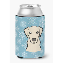 """" Caroline's Comorsures Snowflake Labrador Can/Bottle Hugger Multicolor """"