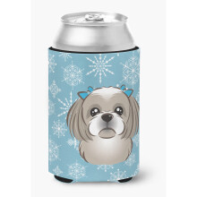 "" Caroline's Comorsures Fulgi de zapada Grey Shih Tzu Can/Bottle Hugger Multicolor """"