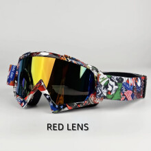 (11B-RED) Newest Motorcycle Goggles For Men Motocross Sunglasses Safety Protective MX Night Vision Helmet Goggles vintage Driving Glasses