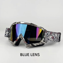 (10C-BLUE) Newest Motorcycle Goggles For Men Motocross Sunglasses Safety Protective MX Night Vision Helmet Goggles vintage Driving Glasses