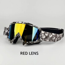 (10B-RED) Newest Motorcycle Goggles For Men Motocross Sunglasses Safety Protective MX Night Vision Helmet Goggles vintage Driving Glasses