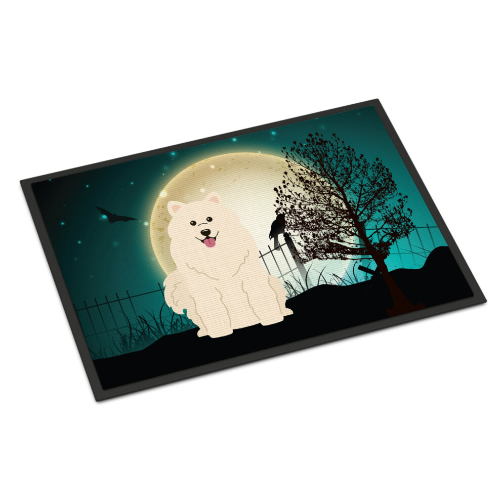""""Caroline's Treasures Halloween Scary Samoyed Tappetino Per Interni O Esterni 24X36 BB2220JMAT 24 X 36"""""""" Multicolore""""-image