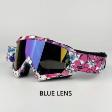 (09A-BLUE) Newest Motorcycle Goggles For Men Motocross Sunglasses Safety Protective MX Night Vision Helmet Goggles vintage Driving Glasses