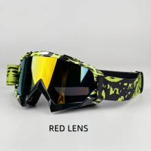 (08A-RED) Newest Motorcycle Goggles For Men Motocross Sunglasses Safety Protective MX Night Vision Helmet Goggles vintage Driving Glasses