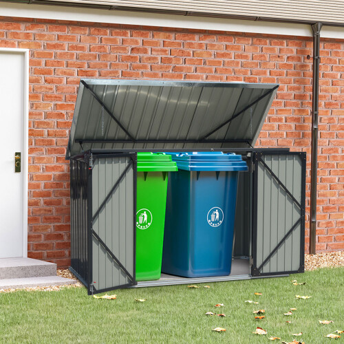 Living And Home Outdoor Storage Shed for Rubbish Bin 2