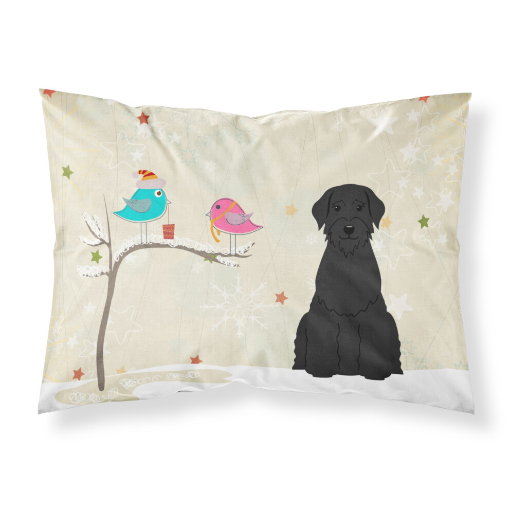 Taie D'oreiller Standard En Tissu Schnauzer G Ant De Caroline's Treasures Christmas Presents Friends BB2538PILLOWCASE-image