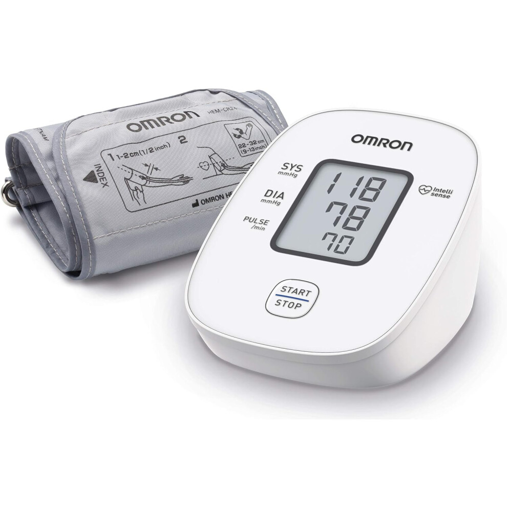 Omron Store Omron X2 Basic Automatic Upper Arm Blood Pressure Monitor For Home Use - Clinically Validated Bp Monitor With Irregular Heartbeat Detection