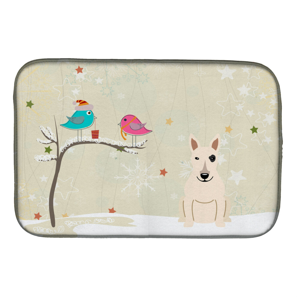 Caroline's Treasures Presents Miedzy Friends Bull Terrier Dish Suszenie Mat 14 X 21-image