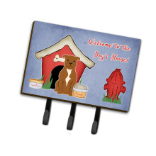 ""Caroline's Treasures Dog House Collection Staffordshire Bull Terrier Brown Leash or Key Holder BB2801TH68 Triple Multicolor""