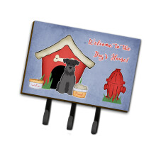 ""Caroline's Treasures Dog House Collection Miniature Schanuzer Black Leash or Key Holder BB2805TH68  Triple  Multicolor""
