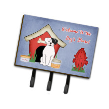 ""Caroline's Treasures Dog House Collection White Boxer Cooper Leash or Key Holder BB2868TH68  Triple""