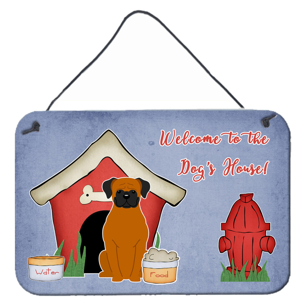 """"Caroline's Treasures Dog House Collection Fawn Boxer Stampe Da Appendere Alla Parete O Alla Porta BB2869DS812 8HX12W""""-image