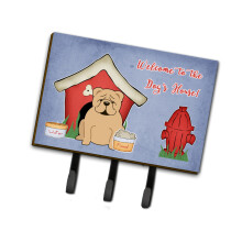 ""Caroline's Treasures Dog House Collection English Bulldog Fawn Leash or Key Holder BB2878TH68 Triple""