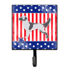 ""Caroline's Treasures USA Patriotic English Setter Leash or Key Holder BB3281SH4  Small  Multicolor""