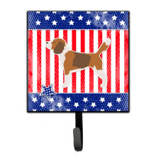 ""Caroline's Treasures USA Patriotic Beagle Leash or Key Holder BB3310SH4  Small  Multicolor""