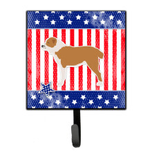 ""Caroline's Treasures USA Patriotic Central Asian Shepherd Dog Leash or Key Holder BB3328SH4  Small  Multicolor""