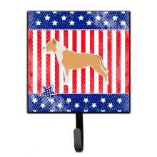 ""Caroline's Treasures USA Patriotic Staffordshire Bull Terrier Leash or Key Holder BB3354SH4  Small  Multicolor""