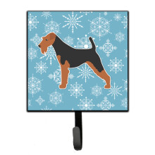 ""Caroline's Treasures Winter Snowflake Welsh Terrier Leash or Key Holder BB3485SH4  Small  Multicolor""
