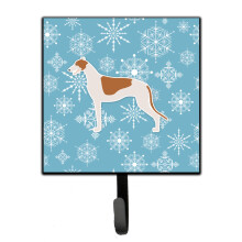 ""Caroline's Treasures Winter Snowflake Greyhound Leash or Key Holder BB3505SH4  Small  Multicolor""