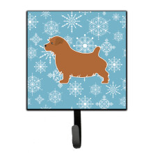 ""Caroline's Treasures Winter Snowflake Norfolk Terrier Leash or Key Holder BB3509SH4  Small  Multicolor""