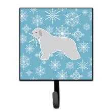 ""Caroline's Treasures Winter Snowflake Spanish Water Dog Leash or Key Holder BB3515SH4  Small  Multicolor""