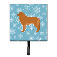 ""Caroline's Treasures Winter Snowflake Leonberger Leash or Key Holder BB3558SH4  Small  Multicolor""