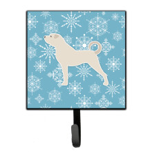 ""Caroline's Treasures Winter Snowflake Anatolian Shepherd Leash or Key Holder BB3577SH4  Small  Multicolor""