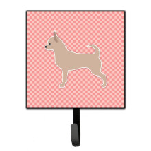 ""Caroline's Treasures Chihuahua Checkerboard Pink Leash or Key Holder BB3650SH4  Small  Multicolor""