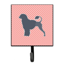 ""Caroline's Treasures Portuguese Water Dog Checkerboard Pink Leash or Key Holder BB3668SH4  Small  Multicolor""