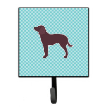 ""Caroline's Treasures American Water Spaniel Checkerboard Blue Leash or Key Holder BB3701SH4  Small  Multicolor""