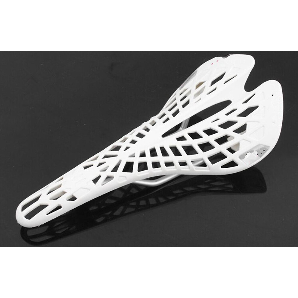 (White) Bike Cycling Seat Mountain Road Bicycle Cycling Bike Hollow Saddle Plastic New Mtb White