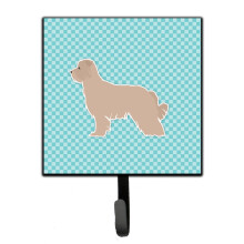 ""Caroline's Treasures Pyrenean Shepherd Checkerboard Blue Leash or Key Holder BB3718SH4  Small  Multicolor""