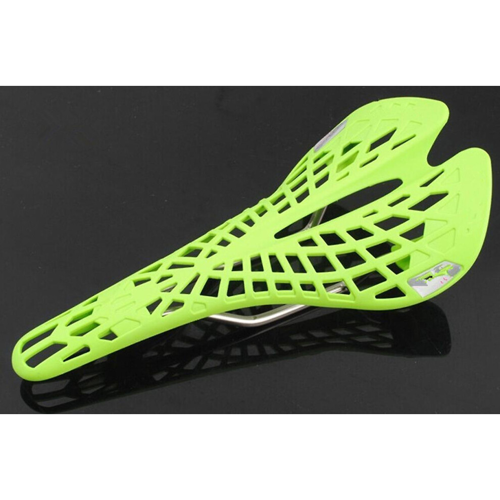(Yellow) Bike Cycling Seat Mountain Road Bicycle Cycling Bike Hollow Saddle Plastic New Mtb Yellow