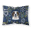 Blue Flowers Saint Bernard Fabric Standard Pillowcase 1