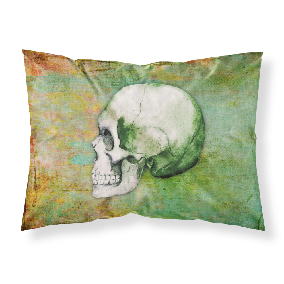 Taie d'oreiller standard multicolore motif t   te de mort verte de Caroline's Treasures Day of the Dead