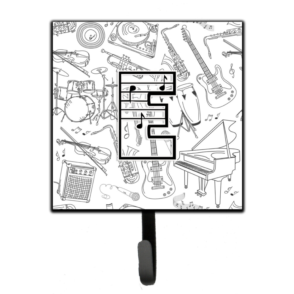 ""Caroline's Treasures CJ2007-ESH4 Lettre E Notes De Musique Laisse Ou Porte-Cl S Petit Multicolore""-image