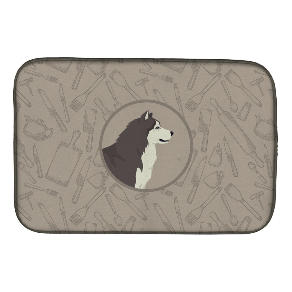 Caroline's Treasures CK2160DDM Alja Sk Malamut V Kuchyni Podlo Ky Na Su Enie Riadu 14X21 Viacfarebn-image