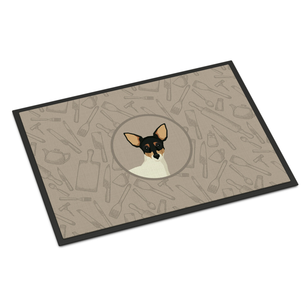 """"Zerbino Multicolore Con Motivo Fox Terrier Giocattolo In Cucina Di Caroline's Treasures""""-image