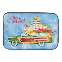 ""Caroline's Treasures CK2412DDM Merry Christmas Lakeland Terrier dish-drying-mats  14x21  Multicolor""