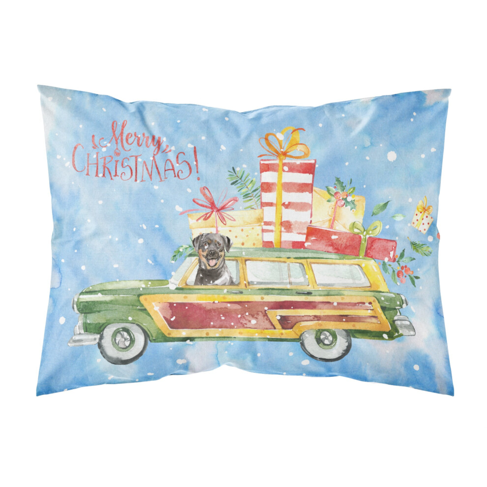 Taie D'oreiller Standard En Tissu Rottweiler Joyeux No L-image