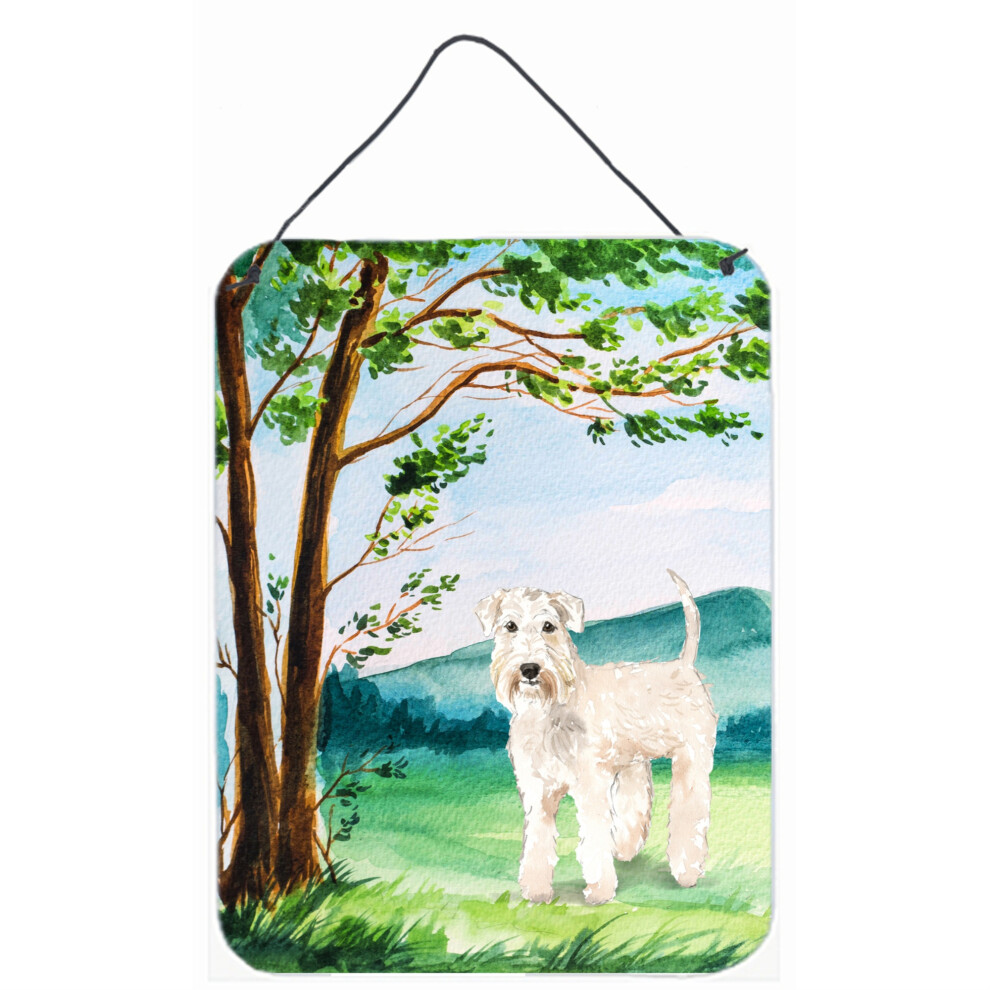 """"Caroline's Treasures Under The Tree Wheaten Terrier Stampe Da Appendere Alla Porta, Decorazione Da Parete Multicolore""""-image